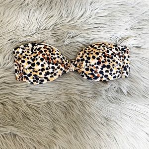 Victoria’s Secret Cheetah Bikini Strapless Bandeau